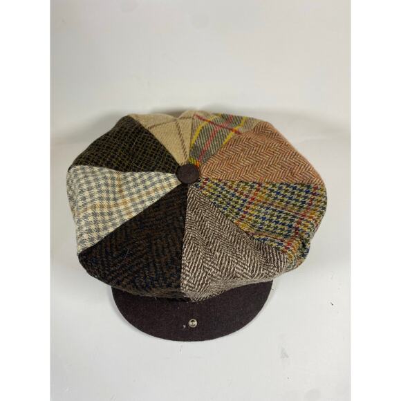 Hats in the Belfry NWT Wool Blend Golfer Flat Cap Panel Hat XL - Picture 2 of 11